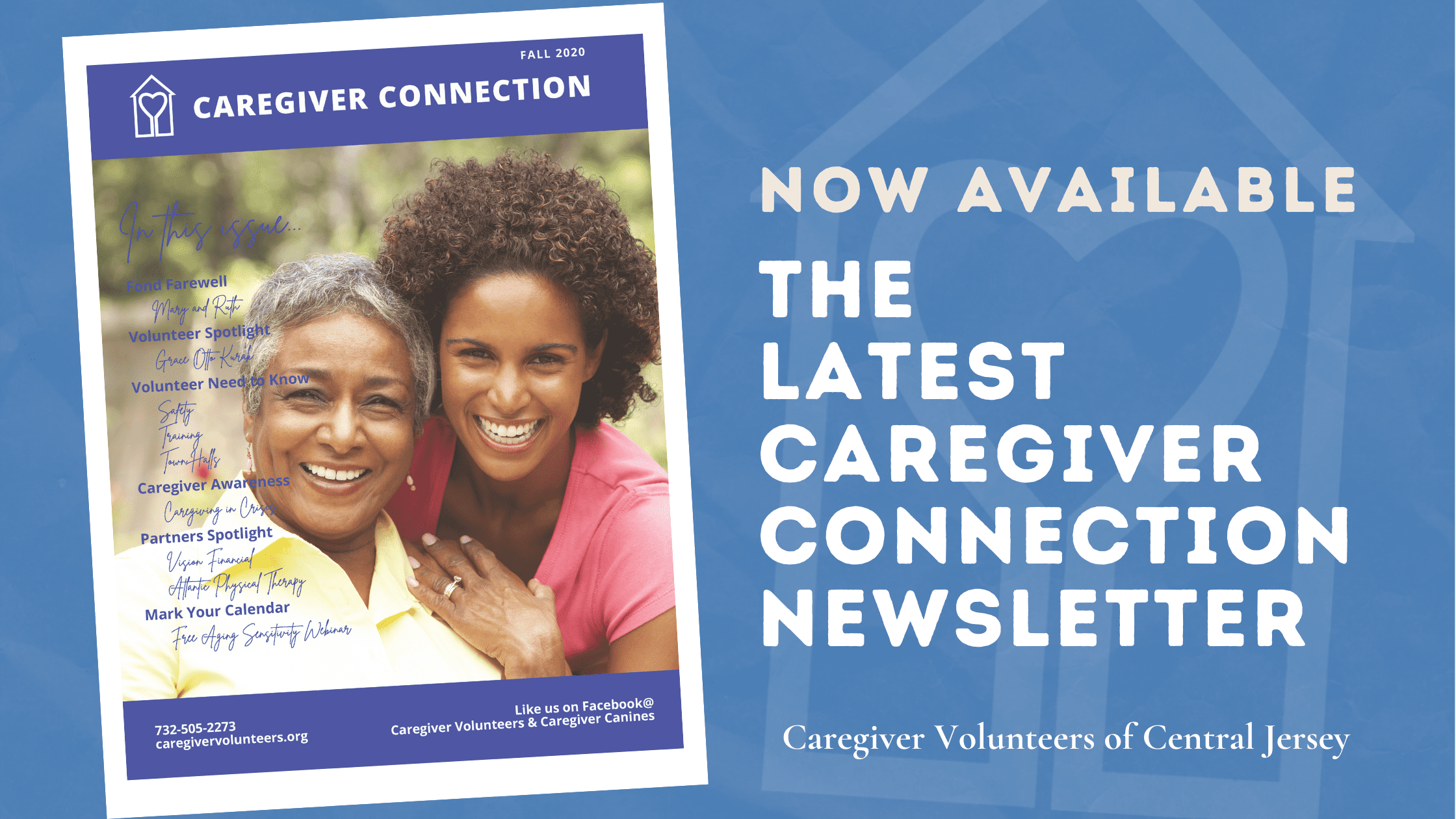 Caregiver Connection Newsletter October 2020 Caregiver Volunteers of Central Jersey
