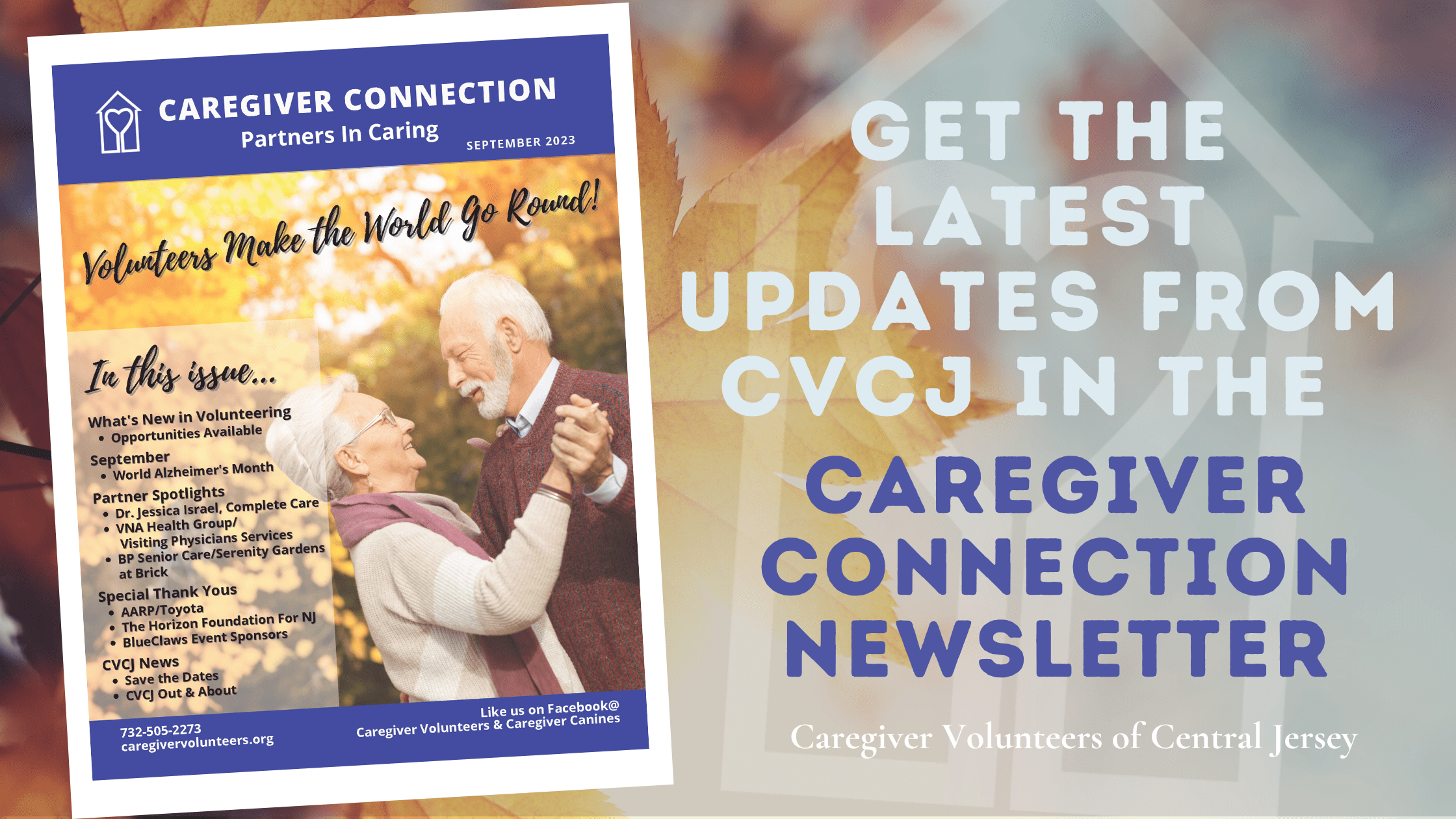 Caregiver Volunteers of Central Jersey Newsletter-Fall September 2023
