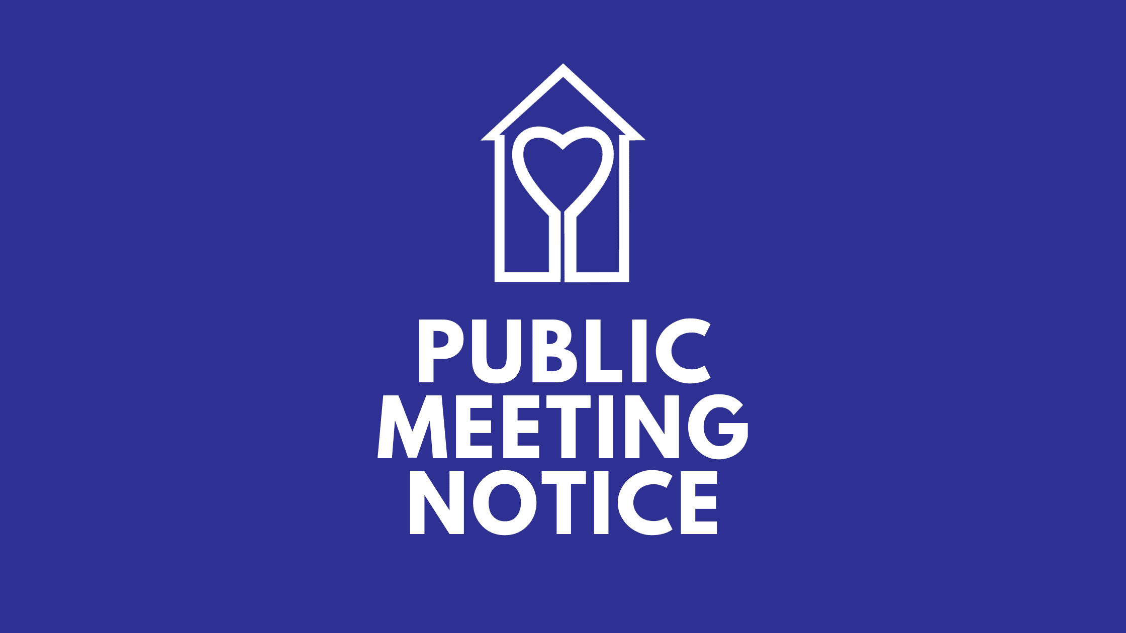 PUBLIC MEETING NOTICE